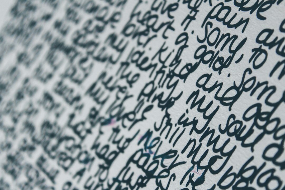musician writing lyrics