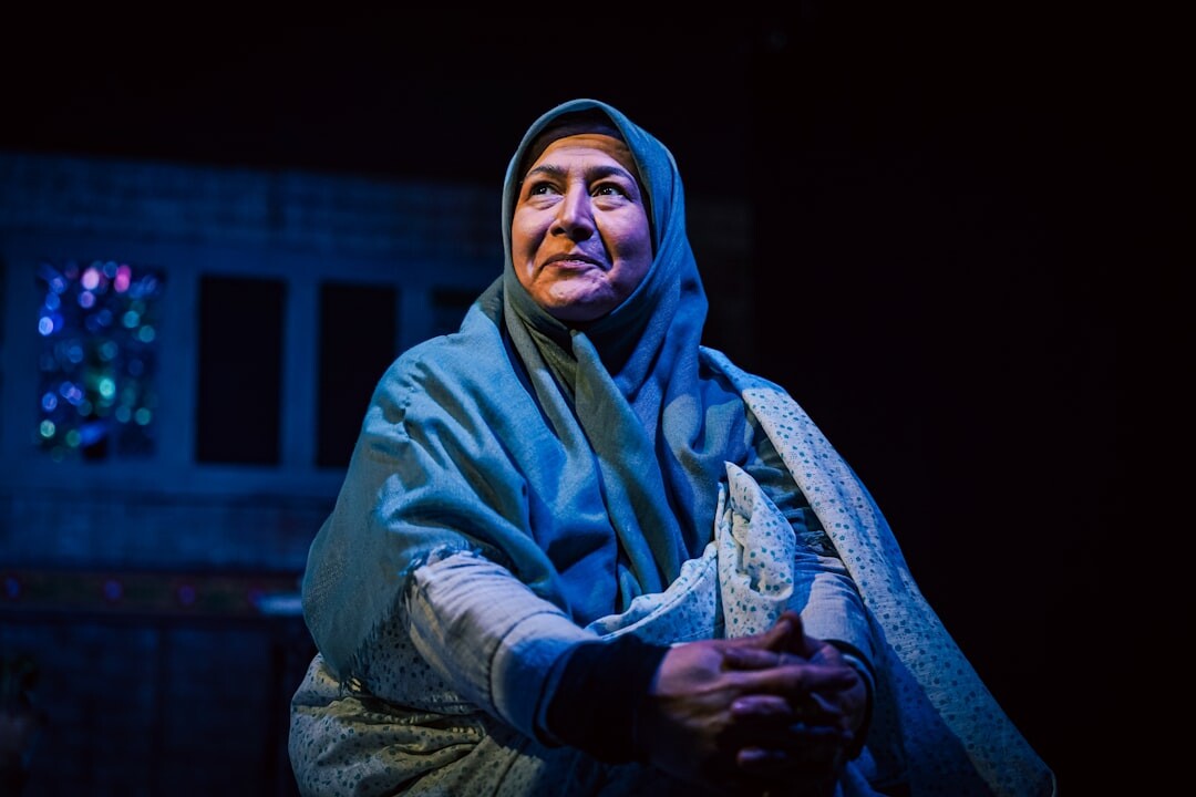 actor on theater stage